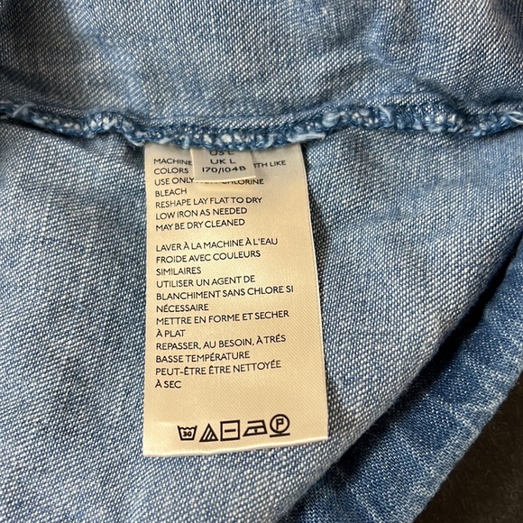 We The Free People Women’s NWT Size Large Palm Desert Denim Top size XL - Picture 13 of 16